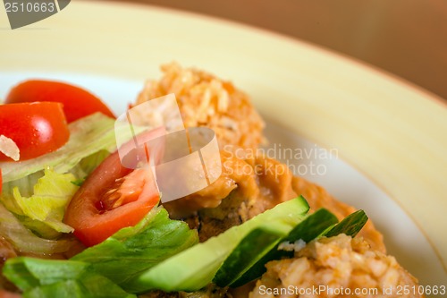 Image of Delicious mexican food on a plate