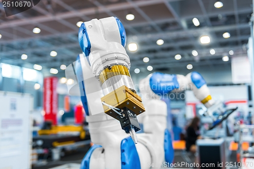 Image of Robot arm in a factory