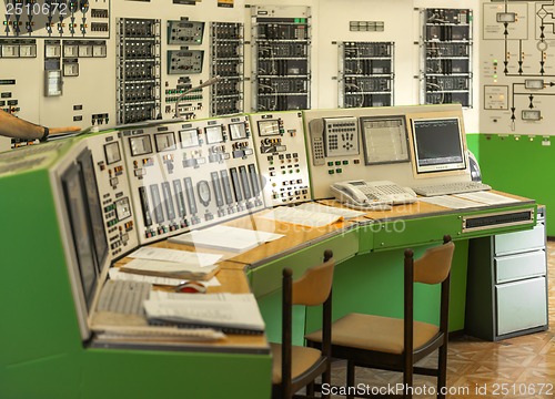 Image of Control panel of a power plant