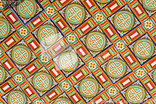 Image of Ceiling decoration in Korean traditional architecture