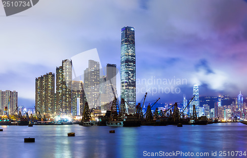 Image of Kowloon skyline in Hong Kong