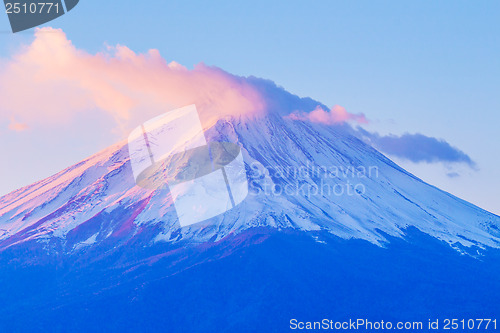 Image of Mt. Fuji during sunrise