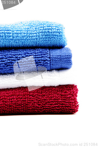 Image of Colorful fluffy towels