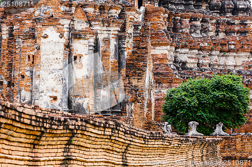 Image of Historic temple in Ayutthaya, Thailand 