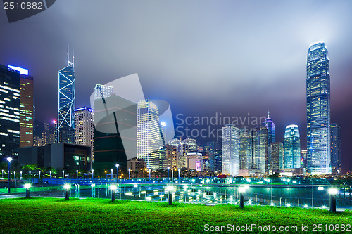 Image of Hong Kong city at night