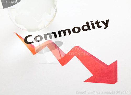 Image of Global commodity drop concept