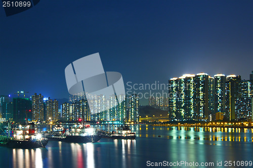 Image of City in Hong Kong at night