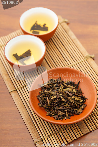Image of Teapot and dried tea leave