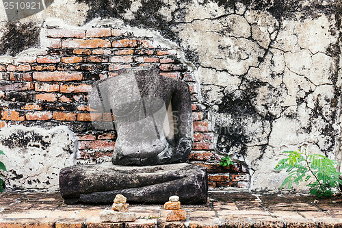 Image of Broken Buddha at Ayuttaya, Thailand 