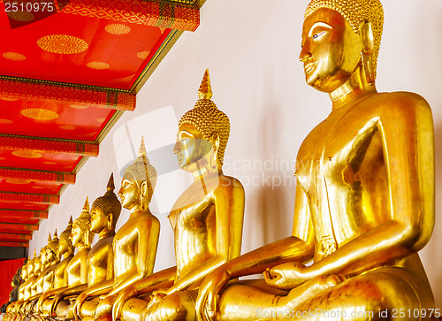 Image of Golden buddha in temple