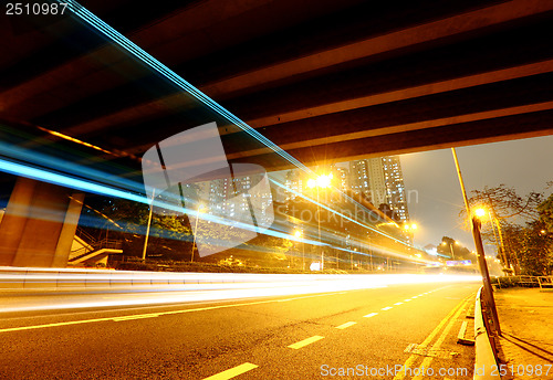 Image of Tunnel with traffic trail