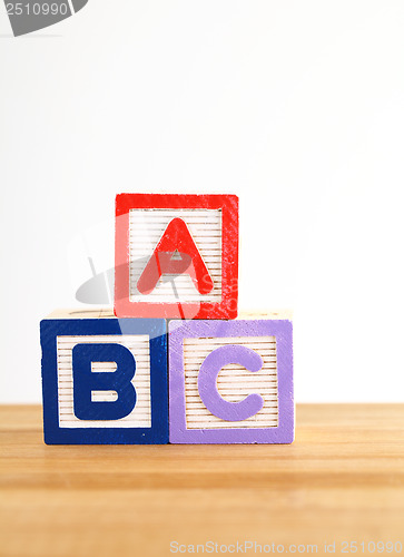 Image of ABC wooden toy block