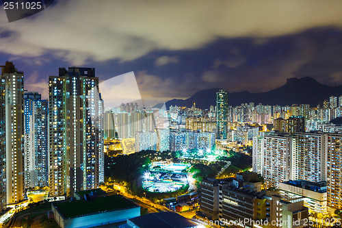 Image of Hong Kong cityscape at night