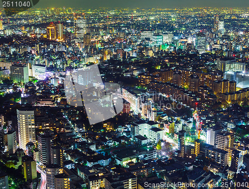 Image of Tokyo city at night 