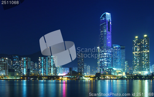 Image of Hong Kong city at night