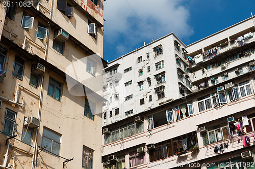 Image of Overpopulated residential building in Hong Kong