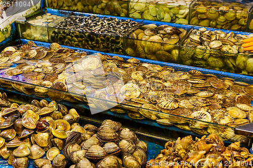 Image of Seafood market fish tank