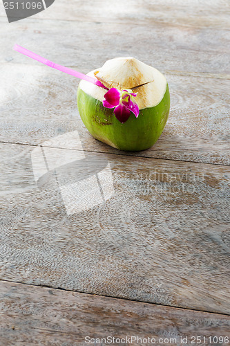 Image of Coconut drink on the table