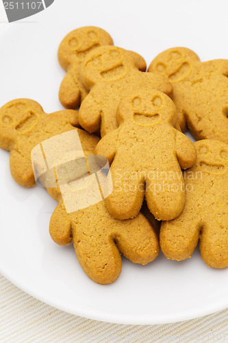 Image of Gingerbread cookies on plate