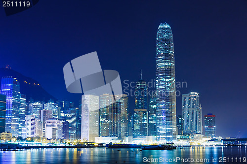 Image of Hong Kong city at night