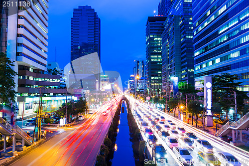 Image of Bangkok with traffic jam