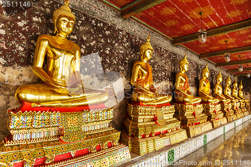 Image of Golden buddha in temple