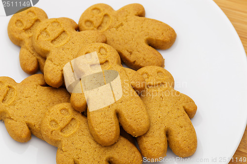 Image of Gingerbread cookies on plate
