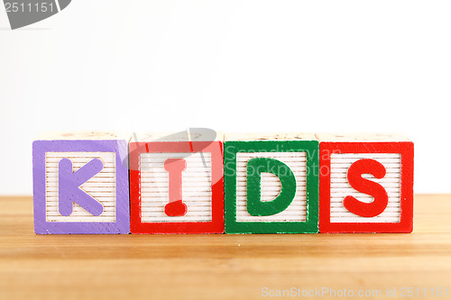 Image of KIDS wooden toy block