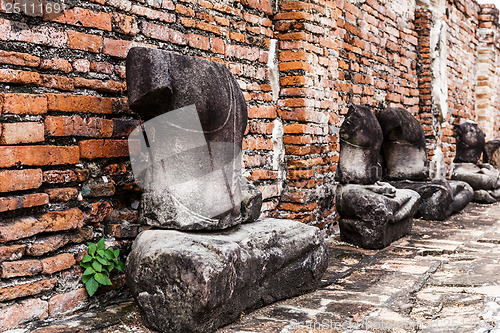 Image of Broken buddha at Ayuttaya, Thailand