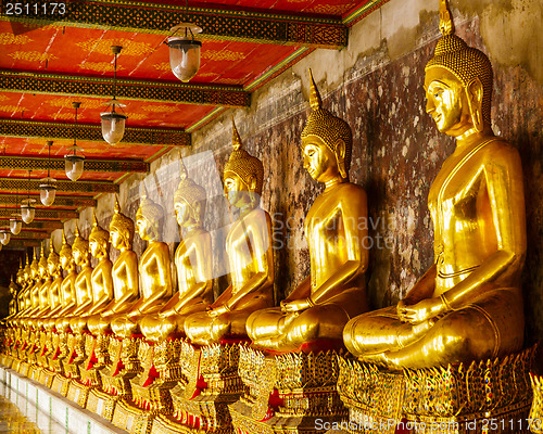 Image of Golden buddha in temple