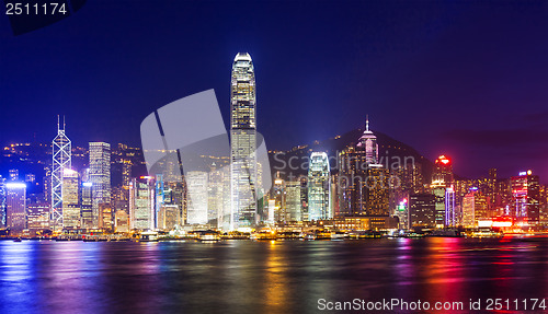 Image of hong kong city at night