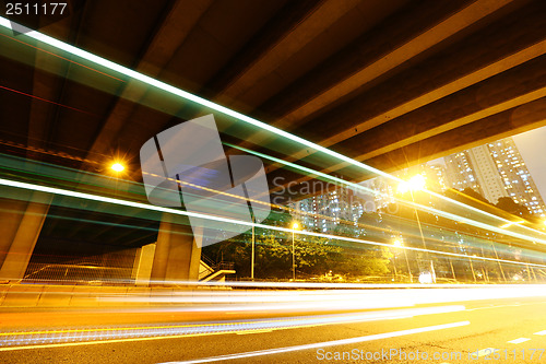 Image of Tunnel with traffic trail