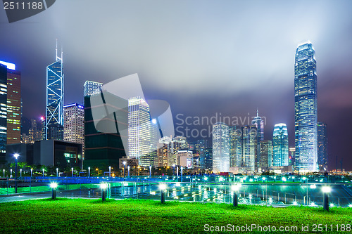 Image of Hong Kong city at night