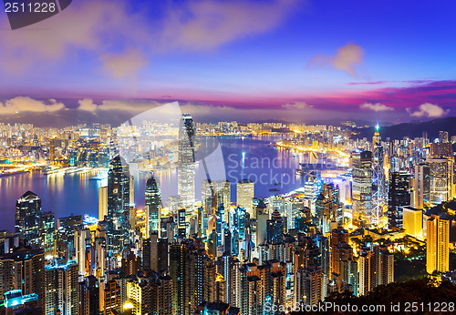 Image of Hong Kong skyline at morning