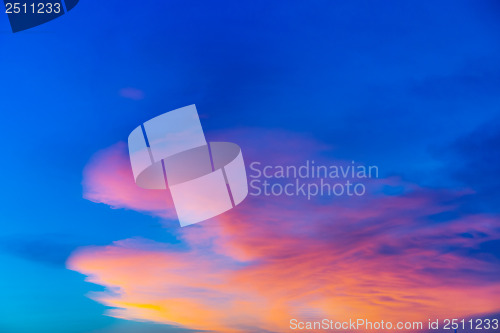 Image of Sunset cloudscape