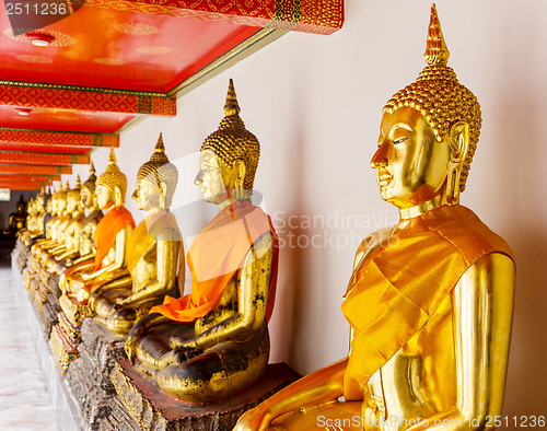 Image of Golden buddha in temple