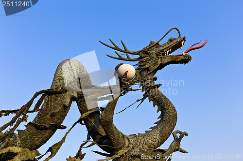 Image of Concrete dragon statue