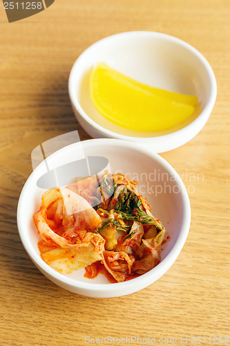 Image of Korean food, kim chi