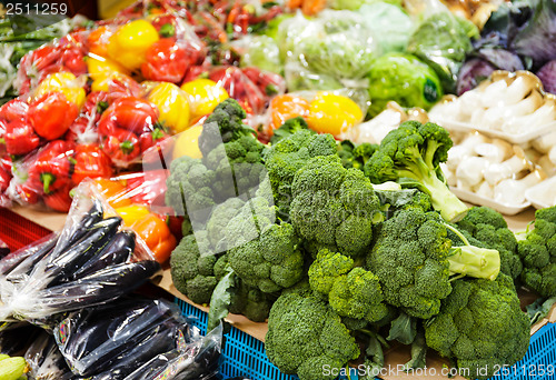 Image of Vegetable in market stall