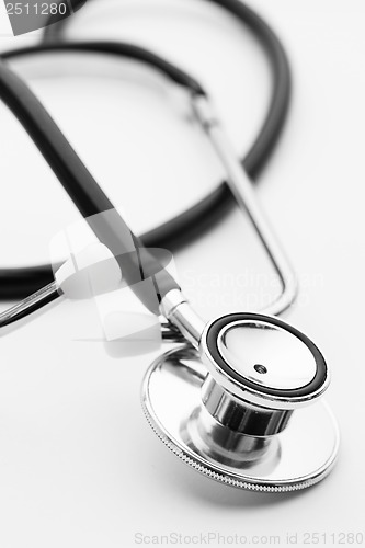 Image of Stethoscope isolated on white