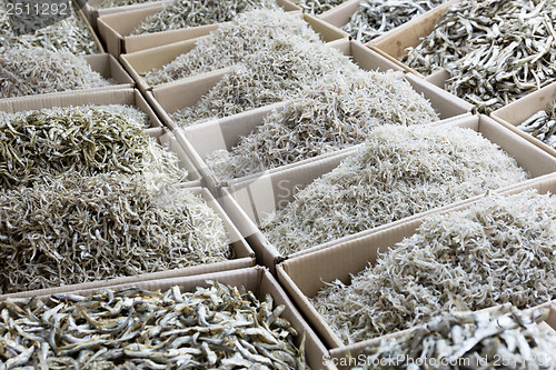 Image of Dried assorted anchovy fish