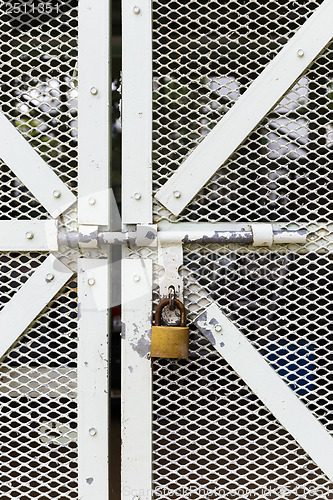 Image of Metal door with lock