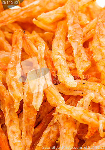 Image of Heap of the dried shrimp