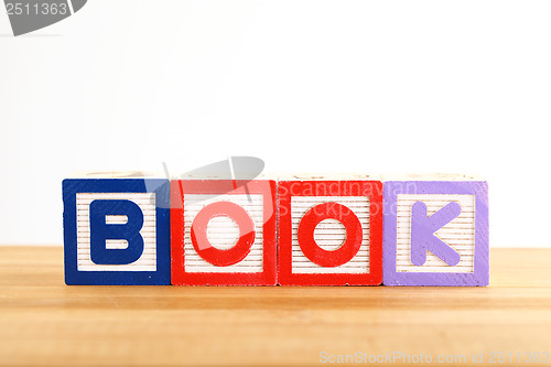 Image of BOOK wooden toy block