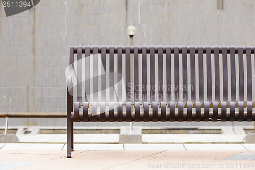 Image of Metallic bench at outdoor