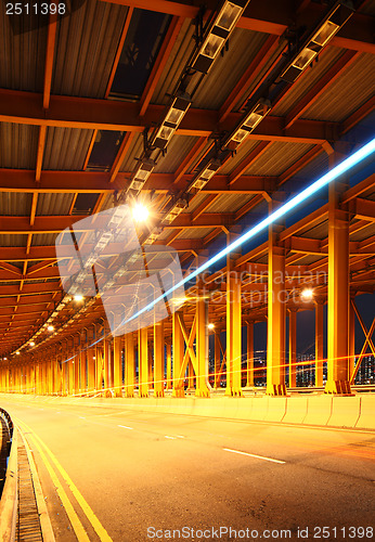 Image of Tunnel with car light