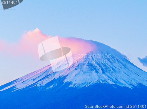 Image of Mt. Fuji during sunrise