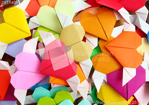 Image of Origami colorful heart