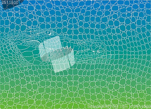Image of Crocodile abstract background