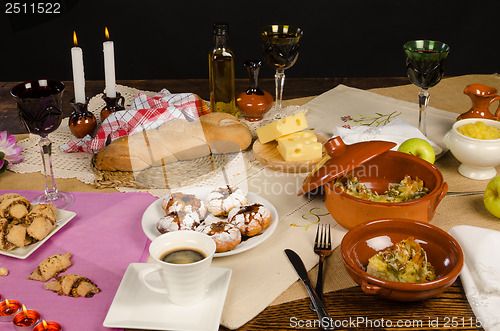 Image of Festive Hanukkah table